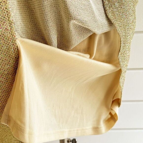 Lulu’s Light of the Party Gold Multi Sparkly Sleeveless Mini Dress Size S NWT - Picture 7 of 10